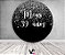 Painel De Festa Redondo 1,50x1,50 - Meus 39 Anos Efeito Glitter Prata 022 - Imagem 2