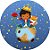 Painel De Festa Redondo 1,50x1,50 - Pequeno Principe Cute Céu Estrelado 019 - Imagem 1