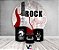 Painel De Festa Redondo 1,50 x 1,50 + Trio De Capas Cilindro - Rock And Roll Guitarra Vermelha 015 - Imagem 2