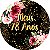 Painel De Festa Redondo 1,50x1,50 - Meus 78 Anos Dourado Floral 111 - Imagem 1