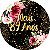 Painel De Festa Redondo 1,50x1,50 - Meus 89 Anos Dourado Floral 121 - Imagem 1