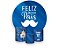 Painel De Festa Redondo 1,50 x 1,50 + Trio De Capas Cilindro - Dia Dos Pais Azul Bigode 021 - Imagem 1