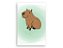 Painel De Festa Vertical 1,50 x 2,20 - Safari Capivara Cute 046 - Imagem 1