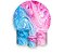 Painel De Festa Redondo 1,50 x 1,50 + Trio De Capas Cilindro - Tie Dye Rosa e Azul 008 - Imagem 1