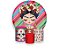 Painel De Festa Redondo 1,50 x 1,50 + Trio De Capas Cilindro - Boneca  Frida Kahlo Cute 004 - Imagem 1