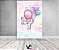Painel De Festa Vertical 1,50 x 2,20 - Astronauta Rosa com Balões 009 - Imagem 2