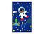 Painel De Festa Vertical 1,50 x 2,20 - Menino Astronauta Cute 013 - Imagem 1