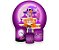 Painel De Festa Redondo 1,50 x 1,50 + Trio De Capas Cilindro -  Halloween Roxo Casa Bruxa 016 - Imagem 1