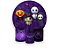 Painel De Festa Redondo 1,50 x 1,50 + Trio De Capas Cilindro - Halloween Cute Bonecos 017 - Imagem 1