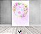 Painel De Festa Vertical 1,50 x 2,20 - Borboletas Frame Floral Lilás 018 - Imagem 2