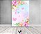Painel De Festa Vertical 1,50 x 2,20 - Borboletas Frame Floral Rosa 019 - Imagem 2
