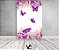 Painel De Festa Vertical 1,50 x 2,20 - Borboletas Floral Roxa 037 - Imagem 2