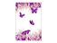 Painel De Festa Vertical 1,50 x 2,20 - Borboletas Floral Roxa 037 - Imagem 1