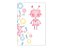 Painel De Festa Vertical 1,50 x 2,20 - Robô Rosa Cute 014 - Imagem 1