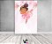 Painel De Festa Vertical 1,50 x 2,20 - Bailarina com Flores Rosas 006 - Imagem 2