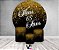 Painel De Festa Redondo 1,50 x 1,50 + Trio De Capas Cilindro - Efeito Glitter Dourado Meus 65 Anos 048 - Imagem 2