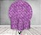 Painel De Festa Redondo 1,50 x 1,50 + Trio De Capas Cilindro - Efeito Lantejoulas Roxo 063 - Imagem 2