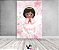 Painel De Festa Vertical 1,50 x 2,20 - Batizado Anjinha Rosa Floral 026 - Imagem 2