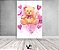 Painel De Festa Vertical 1,50 x 2,20 - Chá de Bebê Ursinha Corações Rosas 027 - Imagem 2