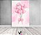 Painel De Festa Vertical 1,50 x 2,20 - Chá de Bebê Balões de Coração Rosa 030 - Imagem 2