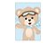 Painel De Festa Vertical 1,50 x 2,20 - Chá de Bebê Urso Aviador Cute 063 - Imagem 1