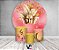 Painel De Festa Redondo 1,50 x 1,50 + Trio De Capas Cilindro - Máscara Carnavalesca Rosa e Dourado 019 - Imagem 2