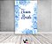 Painel De Festa Vertical 1,50 x 2,20 - Team Bride Floral Azul 006 - Imagem 2