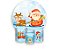 Painel De Festa Redondo 1,50 x 1,50 + Trio De Capas Cilindro - Natal Papai Noel e Rena 014 - Imagem 1