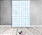 Painel De Festa Vertical 1,50 x 2,20 - Estampa Grid Quadriculado Azul 066 - Imagem 2