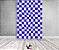 Painel De Festa Vertical 1,50 x 2,20 - Estampa Quadriculado Retrô Azul Royal 069 - Imagem 2