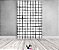 Painel De Festa Vertical 1,50 x 2,20 - Estampa Grid Quadriculado Preto e Branco 080 - Imagem 2