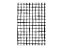 Painel De Festa Vertical 1,50 x 2,20 - Estampa Grid Quadriculado Preto e Branco 080 - Imagem 1