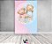 Painel De Festa Vertical 1,50 x 2,20 - Ursinhos Cute Azul e Rosa Revelação 056 - Imagem 2