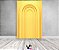 Painel De Festa Vertical 1,50 x 2,20 - Parede Arco Portal com Curvas Amarelo 003 - Imagem 2