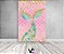 Painel De Festa Vertical 1,50 x 2,20 - Sereia Rosa e Verde 015 - Imagem 2