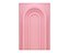 Painel De Festa Vertical 1,50 x 2,20 - Parede Arco Portal com Curvas Rosa Médio 009 - Imagem 1
