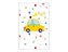 Painel De Festa Vertical 1,50 x 2,20 - Carrinho Amarelo Clean 002 - Imagem 1