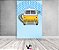 Painel De Festa Vertical 1,50 x 2,20 - Carro Amarelo Fundo Azul 022 - Imagem 2