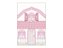 Painel De Festa Vertical 1,50 x 2,20 - Casinha de Bonecas Rosa 011 - Imagem 1