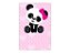 Painel De Festa Vertical 1,50 x 2,20 - Panda Baby Rosa 003 - Imagem 1