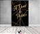 Painel De Festa Vertical 1,50 x 2,20 -  A Dona do Pedaço Efeito Glitter Dourado 004 - Imagem 2