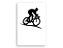 Painel De Festa Vertical 1,50 x 2,20 - Ciclismo Silhueta 002 - Imagem 1