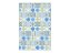 Painel De Festa Vertical 1,50 x 2,20 - Azulejo Mediterrâneo Azul com Amarelo 058 - Imagem 1