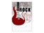 Painel De Festa Vertical 1,50 x 2,20 - Rock and Roll Guitarra Vermelha 022 - Imagem 1