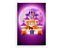 Painel De Festa Vertical 1,50 x 2,20 - Halloween Casinha da Bruxa Roxo 015 - Imagem 1