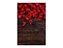Painel De Festa Vertical 1,50 x 2,20 - Efeito Madeira com Pétalas de Flores 016 - Imagem 1