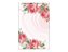 Painel De Festa Vertical 1,50 x 2,20 - Efeito Mármore com Flores Rosas 017 - Imagem 1
