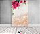 Painel De Festa Vertical 1,50 x 2,20 - Flores Rosas com Efeito Glitter 020 - Imagem 2