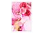 Painel De Festa Vertical 1,50 x 2,20 - Flores Efeito Mármore Rosa e Dourado 028 - Imagem 1