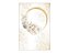 Painel De Festa Vertical 1,50 x 2,20 - Frame Floral Dourado 061 - Imagem 1